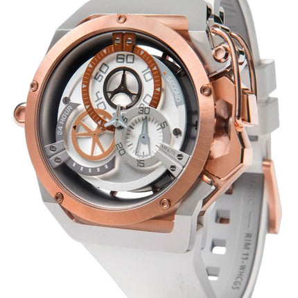 Orologio da uomo Mazzucato Rim Sport reversibile con doppio quadrante automatico 11-WHCG5