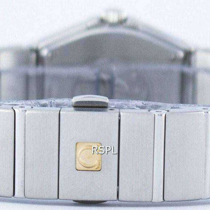 Omega Constellation Quartz Diamond Accent Power Reserve 123.10.27.60.55.001 Orologio da donna