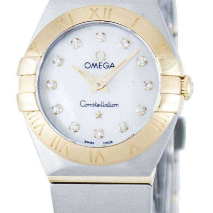 Omega Constellation Quartz Diamond Accent Power Reserve 123.20.24.60.55.002 Orologio da donna