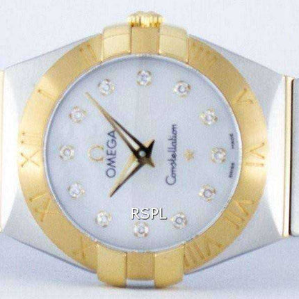 Omega Constellation Quartz Diamond Accent Power Reserve 123.20.24.60.55.002 Orologio da donna