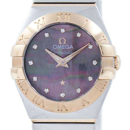 Omega Constellation Tahiti Quartz Diamond Accent 123.20.24.60.57.005 Orologio da donna
