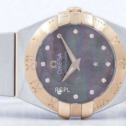 Omega Constellation Tahiti Quartz Diamond Accent 123.20.24.60.57.005 Orologio da donna