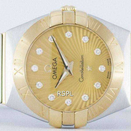 Omega Constellation Quartz Diamond Accent Power Reserve 123.20.24.60.58.001 Orologio da donna