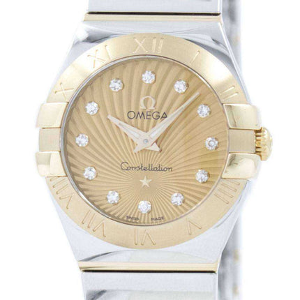 Omega Constellation Quartz Diamond Accent 123.20.24.60.58.002 Orologio da donna