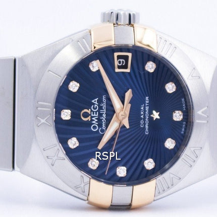 Omega Constellation Co-Axial Chronometer Diamond Accent 123.20.27.20.53.002 Orologio da donna