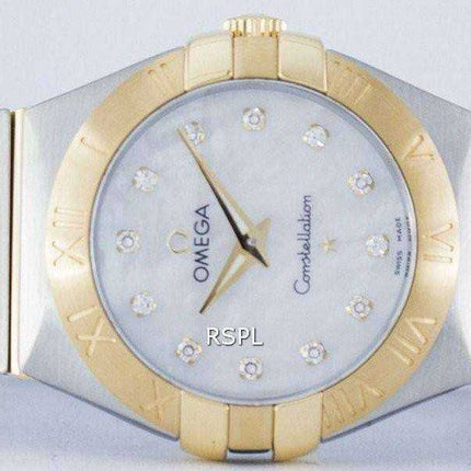 Omega Constellation Quartz Diamond Accent Power Reserve 123.20.27.60.55.002 Orologio da donna