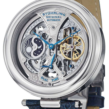 Orologio da uomo Stuhrling Original Emperor's Grandeur Automatic Dual Time 127A.3315C2