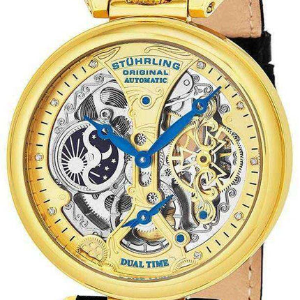 Stuhrling Original Emperor's Grand Dual Time Automatico 127A2.333519 Orologio da uomo