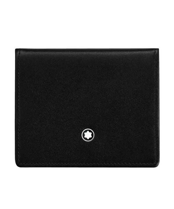 Montblanc Meisterstuck in pelle nera 14877 piccolo portamonete di lusso da uomo