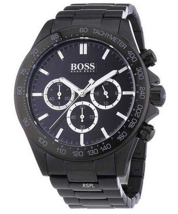 Orologio da uomo Hugo Boss Ikon cronografo in acciaio inossidabile al quarzo 1512961 100M