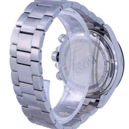 Hugo Boss Ikon cronografo tachimetro quadrante argento quarzo 1512964.G 100M orologio da uomo