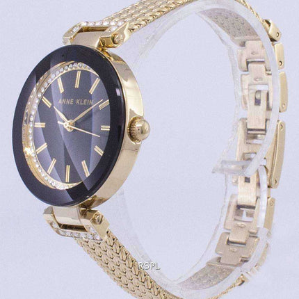Anne Klein Quartz Diamond Accents 1906BKGB Orologio da donna