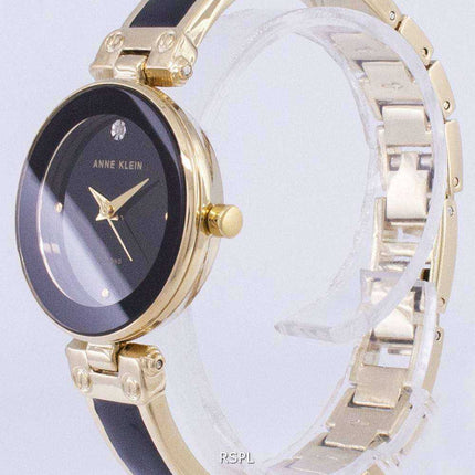 Anne Klein Quartz Diamond Accents 1980BKGB Orologio da donna