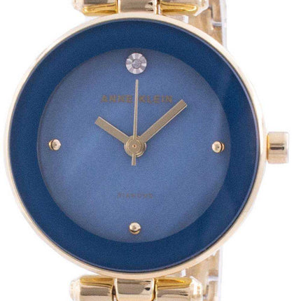 Anne Klein 1980BLGB Quartz Diamond Accents Orologio da donna