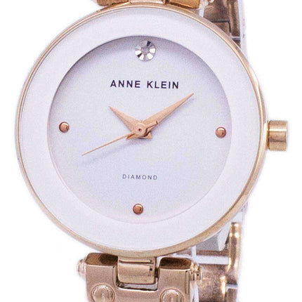 Anne Klein Quartz Diamond Accents 1980WTRG Orologio da donna