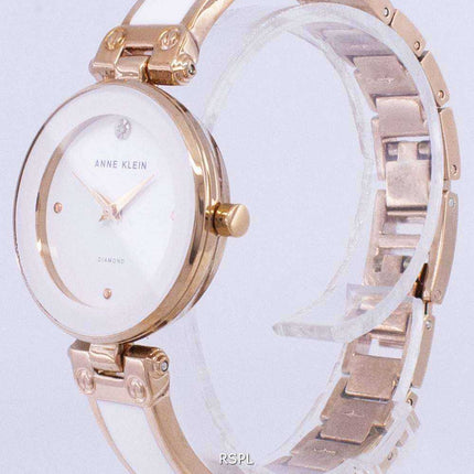 Anne Klein Quartz Diamond Accents 1980WTRG Orologio da donna