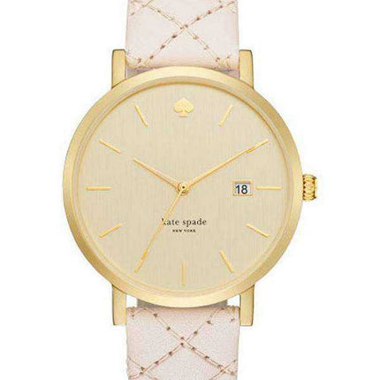 Cinturino in pelle al quarzo grande Kate Spade New York Metro 1YRU0844 Orologio da donna