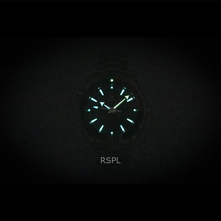 Orologio da uomo Omega Seamaster Planet Ocean in acciaio inossidabile con quadrante nero, automatico, subacqueo, 215.30.44.21.01.002, 600 m