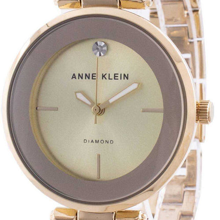 Orologio da donna al quarzo con accenti di diamanti Anne Klein 2512BYGB