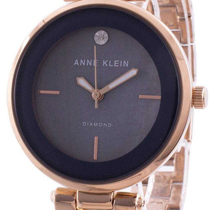 Anne Klein 2512GYRG Quartz Diamond Accents Orologio da donna