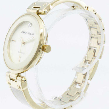 Anne Klein 2512IVGB Orologio al quarzo da donna con accenti di diamanti