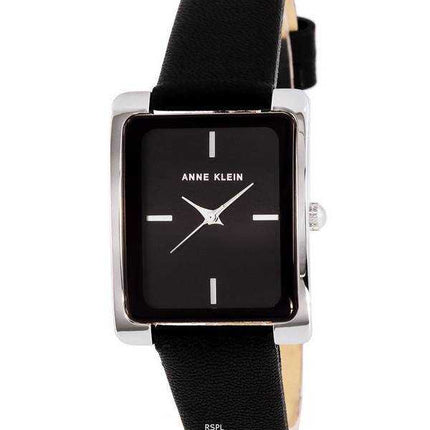 Orologio da donna Anne Klein in pelle con quadrante nero al quarzo 2707BKBK