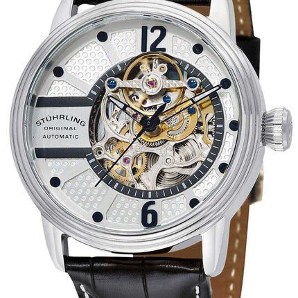 Stuhrling Original Prospero Classic Automatic Silver Skeleton Dial 308A.33152 Orologio da uomo