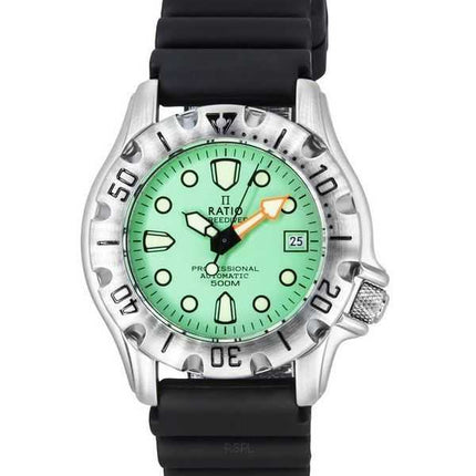 Orologio da uomo Ratio FreeDiver Professional 500M Sapphire Mint Green Dial Automatic 32BJ202A-MGRN