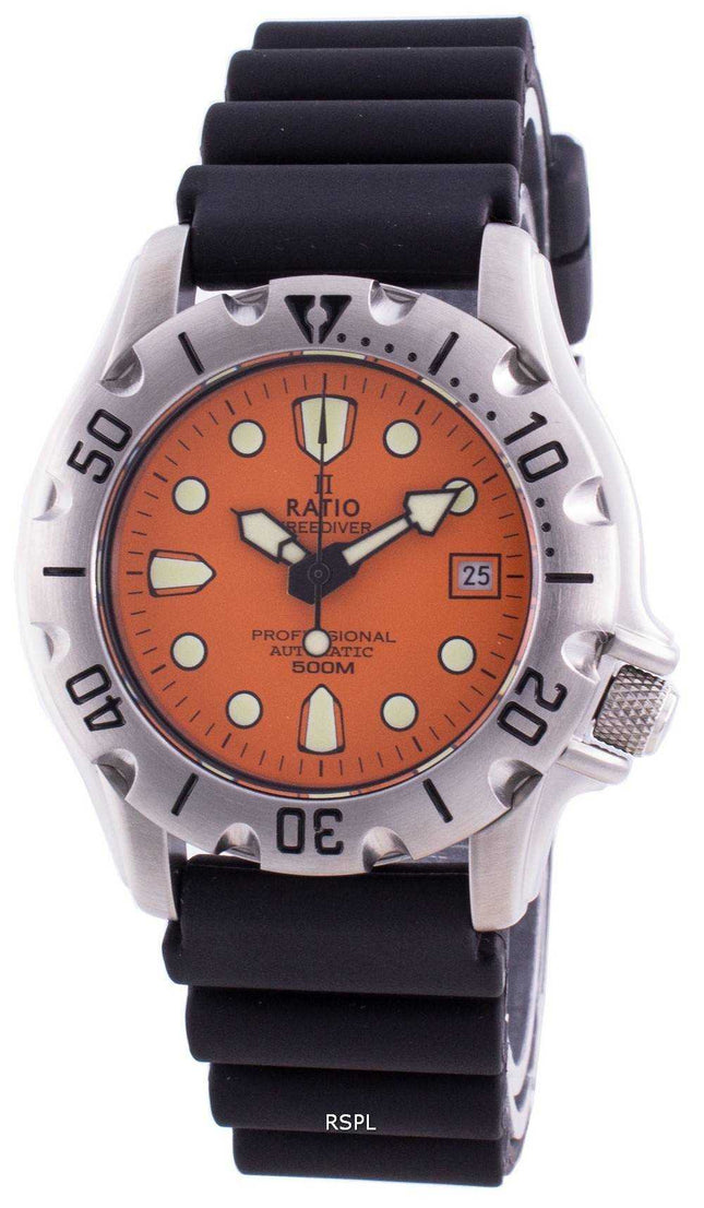 Orologio da uomo Ratio Free Diver Professional 500M Sapphire Automatic 32BJ202A-ORG