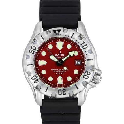 Orologio da uomo Ratio FreeDiver Professional 500M Sapphire Red Dial Automatic 32BJ202A-RED