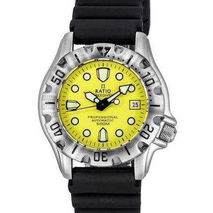 Orologio da uomo Ratio FreeDiver Professional 500M Sapphire Yellow Dial Automatic 32BJ202A-YLW