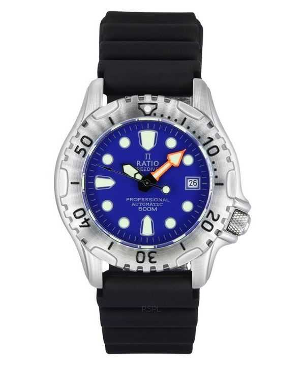 Orologio da uomo Ratio FreeDiver Professional 500M Sapphire Blue Dial Automatic 32GS202A-BLU