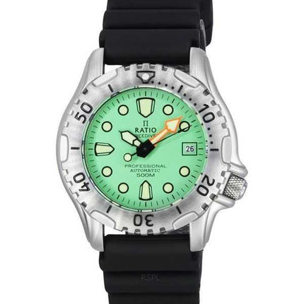 Orologio da uomo Ratio FreeDiver Professional 500M Sapphire Mint Green Dial Automatic 32GS202A-MGRN