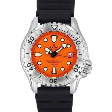 Orologio da uomo Ratio FreeDiver Professional 500M Sapphire Orange Dial Automatic 32GS202A-ORG