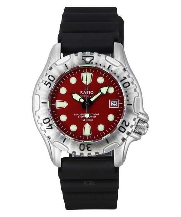 Orologio da uomo Ratio FreeDiver Professional 500M Sapphire Red Dial Automatic 32GS202A-RED