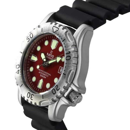 Orologio da uomo Ratio FreeDiver Professional 500M Sapphire Red Dial Automatic 32GS202A-RED
