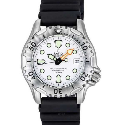 Orologio da uomo Ratio FreeDiver Professional 500M Sapphire White Dial Automatic 32GS202A-WHT
