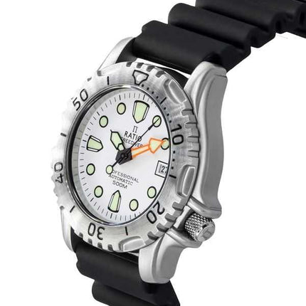 Orologio da uomo Ratio FreeDiver Professional 500M Sapphire White Dial Automatic 32GS202A-WHT