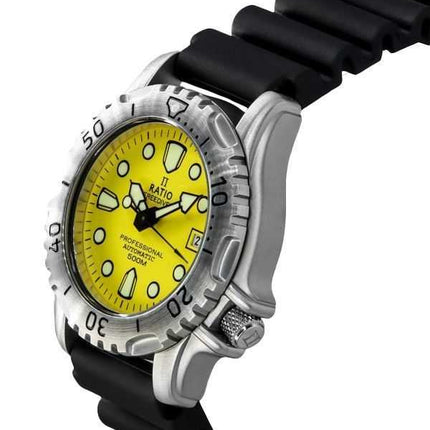 Orologio da uomo Ratio FreeDiver Professional 500M Sapphire Yellow Dial Automatic 32GS202A-YLW