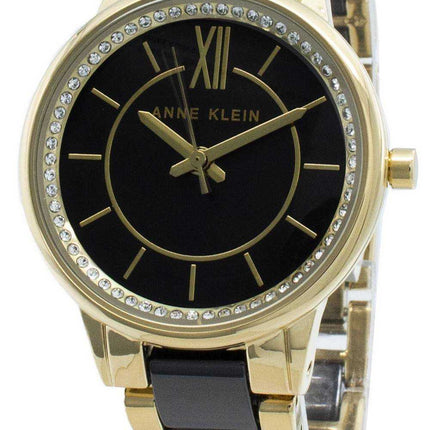 Anne Klein 3344BKGB Orologio al quarzo da donna con accento di diamanti