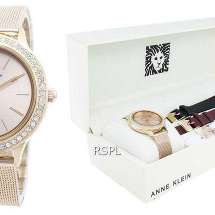 Anne Klein 3418RGST Orologio da donna al quarzo con accenti di diamante