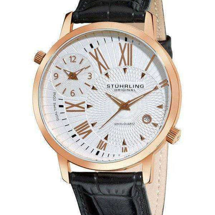 Orologio da uomo Stuhrling Original Polaris Dual Time Swiss Quartz 343.33452