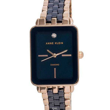 Orologio da donna Anne Klein Diamond Accents quadrante blu al quarzo 3668NVRG