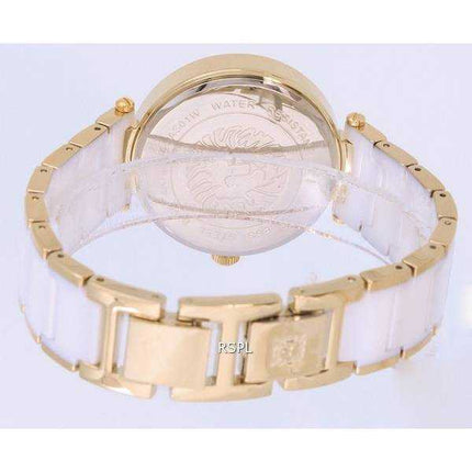 Orologio da donna Anne Klein ceramica quadrante bianco quarzo 3844WTGB
