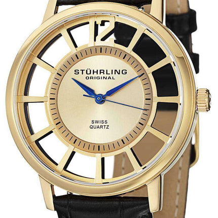 Orologio da uomo Stuhrling Original Winchester Del Sol Swiss Quartz Gold 388S.333531
