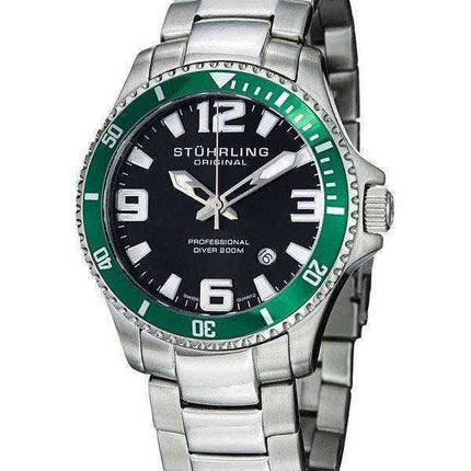 Orologio da uomo Stuhrling Original Regatta Champion Professional Diver 200M 395.33P154