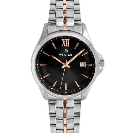 Orologio da donna 40180SPN603 al quarzo con quadrante nero in acciaio inossidabile con profilo Westar