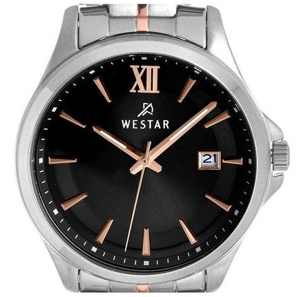 Orologio da donna 40180SPN603 al quarzo con quadrante nero in acciaio inossidabile con profilo Westar