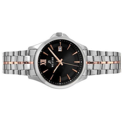 Orologio da donna 40180SPN603 al quarzo con quadrante nero in acciaio inossidabile con profilo Westar