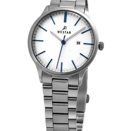 Orologio da donna con profilo Westar in acciaio inossidabile quadrante bianco al quarzo 40182STN407